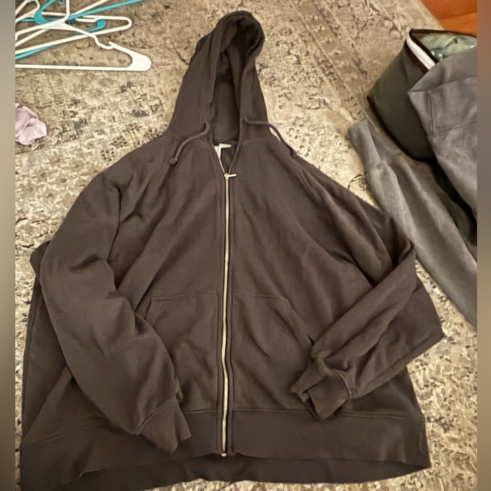 Grey Zip up hoodie from H&M. Size:XL